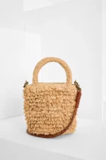 Mini sac en raphia