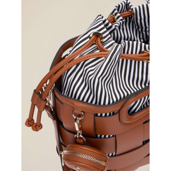 Grand sac seau réalisé en tissu enduit – Image 2