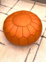 Pouf Artisanal Marocain en Cuir
