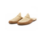 Sandale en raphia et cuir | Marron - Naturel – Image 3