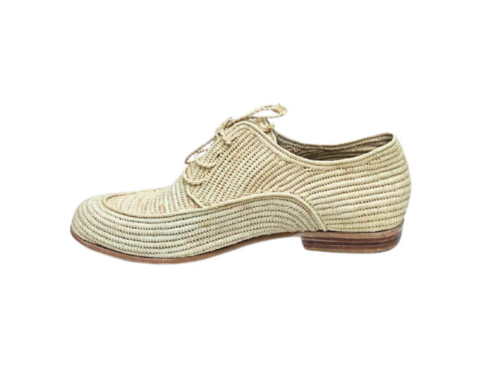 Mocassins en raffia Brogue – Image 2