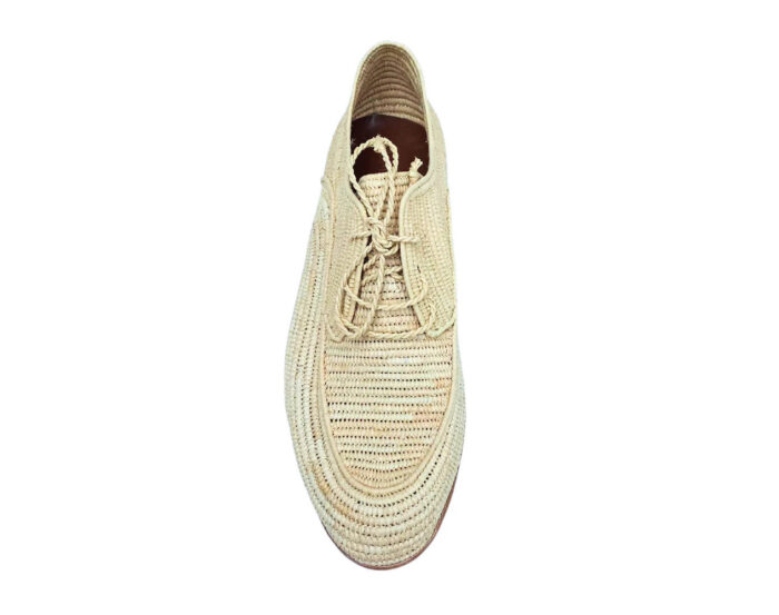Mocassins en raffia Brogue – Image 3