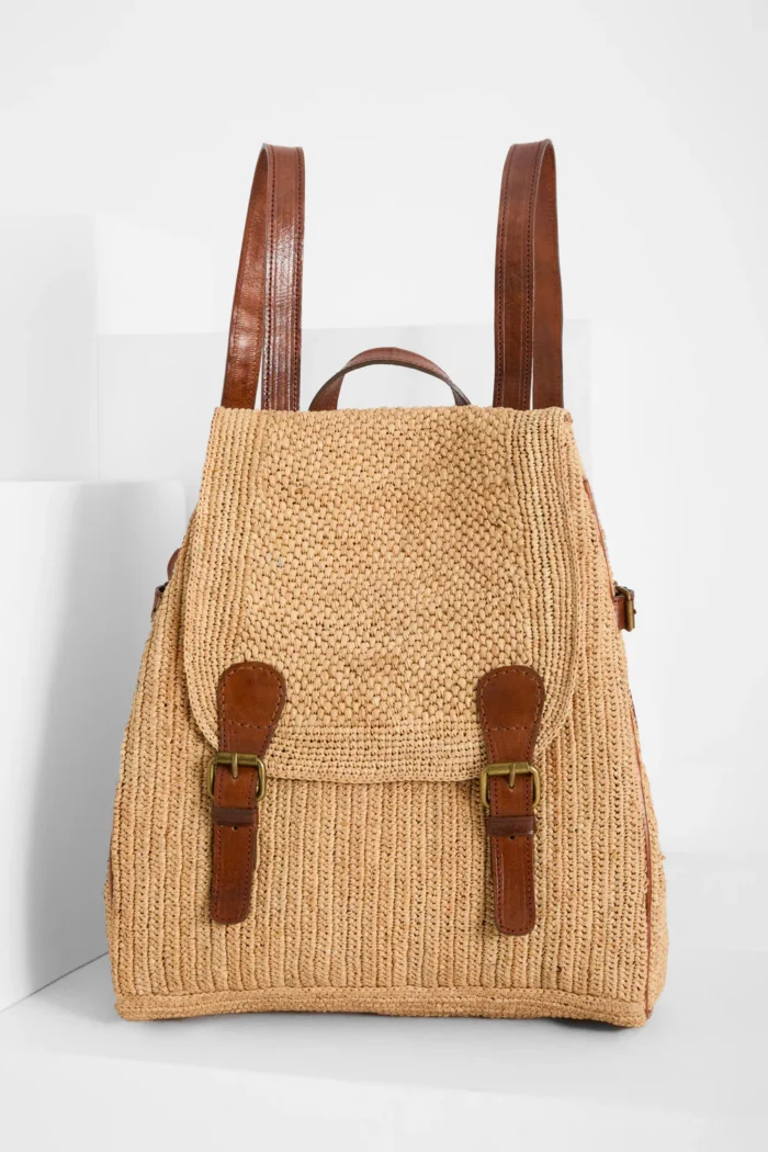 Sac à dos en raphia – Image 1