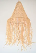 Abat-jour en crochet en raffia marocain Beldi – Image 2