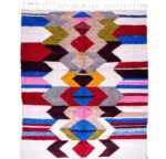 Tapis Azilal personnalisés du Maroc moderne coloré
