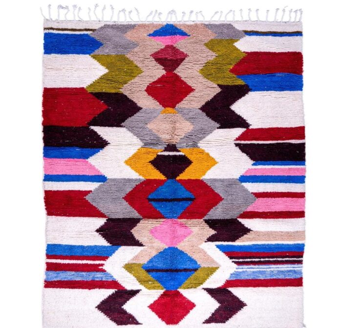 Tapis Azilal personnalisés du Maroc moderne coloré – Image 1