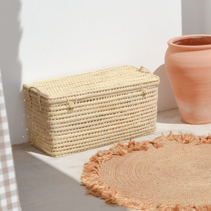 Coffre XL en feuilles de palmier – Image 2
