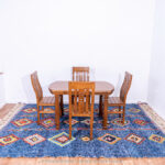 Tapis Boujad personnalisés du Maroc Bleu – Image 2
