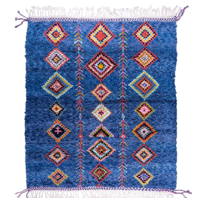 Tapis Boujad personnalisés du Maroc Bleu – Image 1