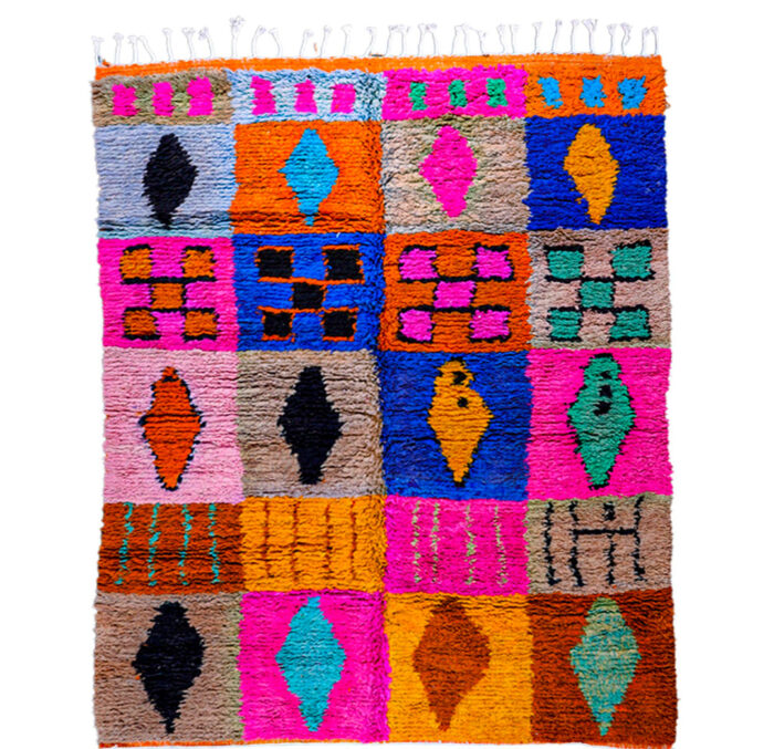 Tapis Beni Ourain personnalisés du Maroc coloré – Image 1