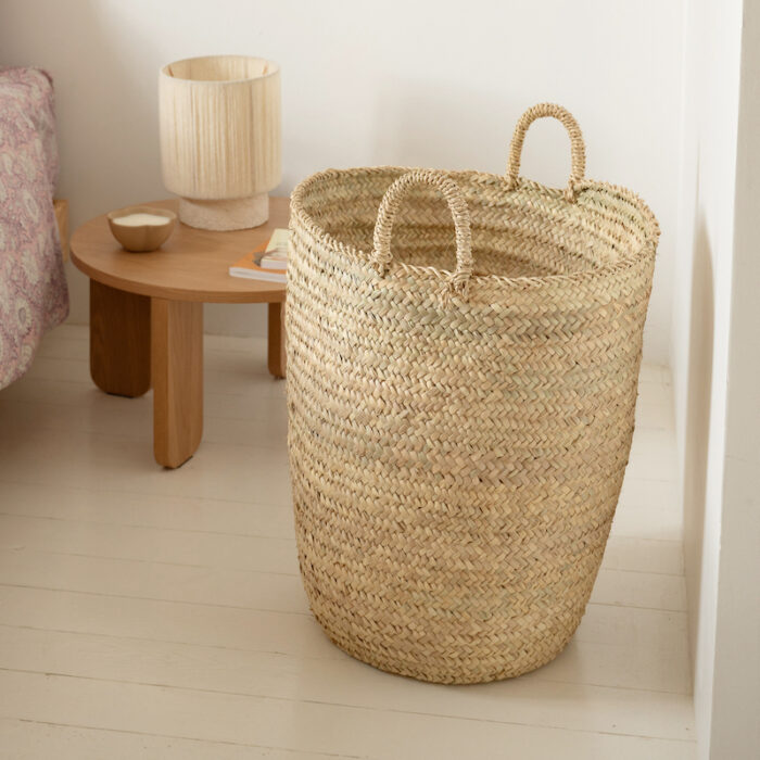 Panier à linge en palme XL – Image 1