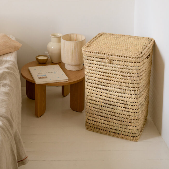 Panier à linge XL en feuilles de palmier – Image 1