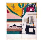 Tapis Beni Ourain personnalisés du Maroc moderne coloré