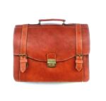 Cartable en vrai cuir