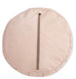 Pouf en cuir véritable décoratif artisanat Marrakech – Image 3